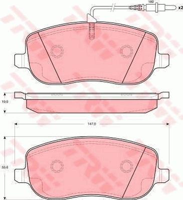 TRW GTD1169 - Комплект гальм, дисковий гальмівний механізм autocars.com.ua