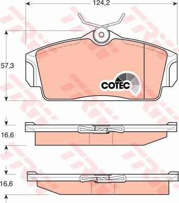 TRW GTD1176 - Комплект гальм, дисковий гальмівний механізм autocars.com.ua