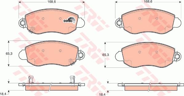 TRW GTD1179 - Дисковый тормозной механизм, комплект avtokuzovplus.com.ua