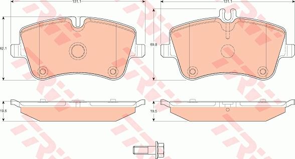 TRW GTD1191 - Дисковый тормозной механизм, комплект avtokuzovplus.com.ua