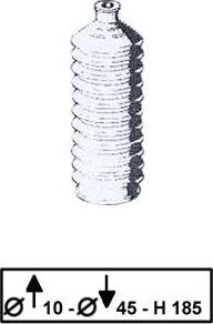 TRW JBE167 - Комплект пилника, рульове управління autocars.com.ua