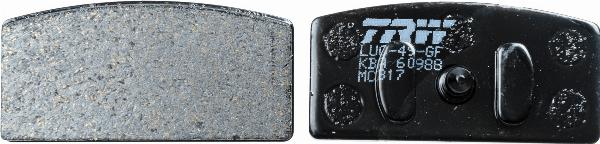 TRW MCB17 - Гальмівні колодки, дискові гальма autocars.com.ua