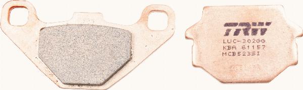 TRW MCB523SI - Гальмівні колодки, дискові гальма autocars.com.ua