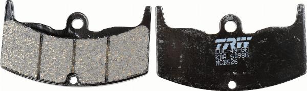 TRW MCB526 - Гальмівні колодки, дискові гальма autocars.com.ua