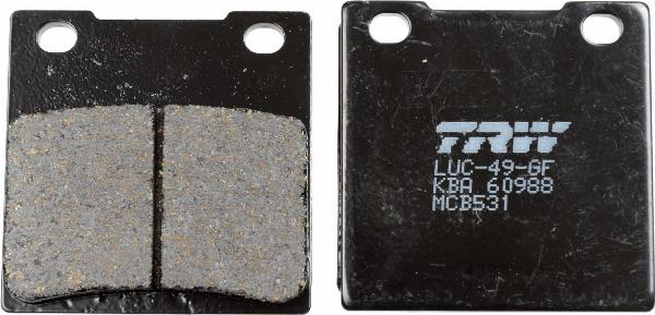 TRW MCB531 - Гальмівні колодки, дискові гальма autocars.com.ua