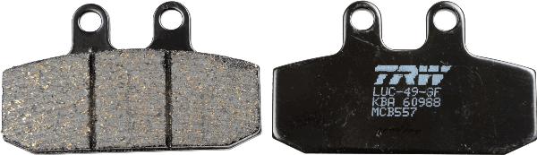 TRW MCB557 - Гальмівні колодки, дискові гальма autocars.com.ua