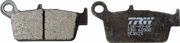 TRW MCB575 - Гальмівні колодки, дискові гальма autocars.com.ua