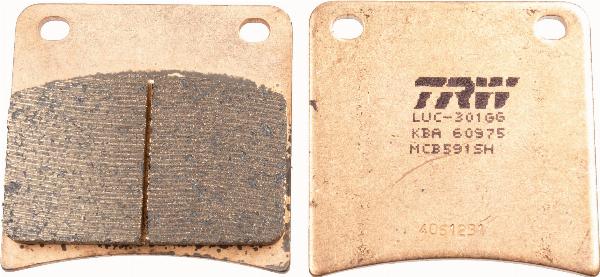 TRW MCB591SH - Гальмівні колодки, дискові гальма autocars.com.ua