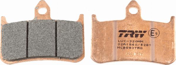 TRW MCB593TRQ - Гальмівні колодки, дискові гальма autocars.com.ua