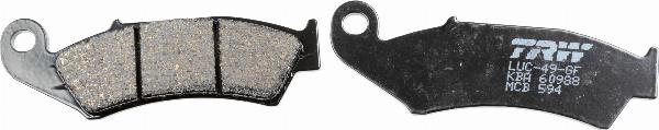 TRW MCB594 - Гальмівні колодки, дискові гальма autocars.com.ua