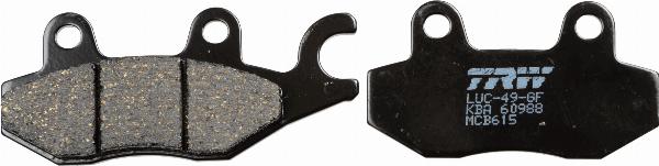 TRW MCB615 - Гальмівні колодки, дискові гальма autocars.com.ua