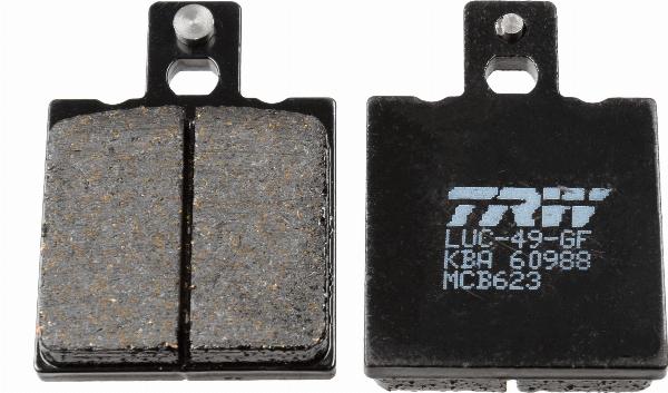 TRW MCB623 - Гальмівні колодки, дискові гальма autocars.com.ua