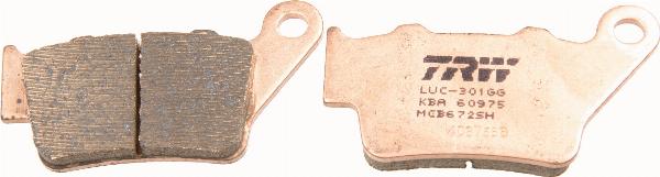 TRW MCB672SH - Гальмівні колодки, дискові гальма autocars.com.ua