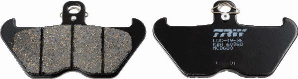 TRW MCB680 - Гальмівні колодки, дискові гальма autocars.com.ua