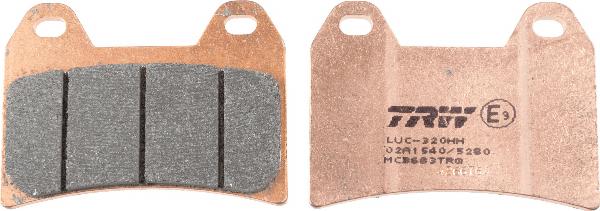 TRW MCB683TRQ - Гальмівні колодки, дискові гальма autocars.com.ua