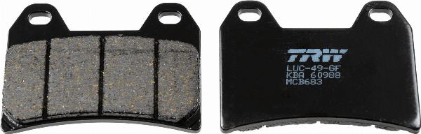 TRW MCB683 - Гальмівні колодки, дискові гальма autocars.com.ua