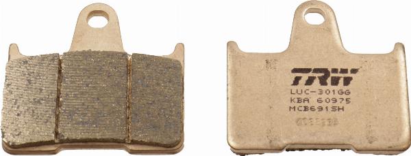 TRW MCB691SH - Гальмівні колодки, дискові гальма autocars.com.ua
