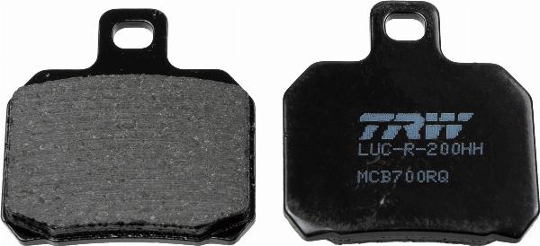 TRW MCB700RQ - Гальмівні колодки, дискові гальма autocars.com.ua