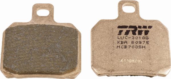 TRW MCB700SH - Гальмівні колодки, дискові гальма autocars.com.ua