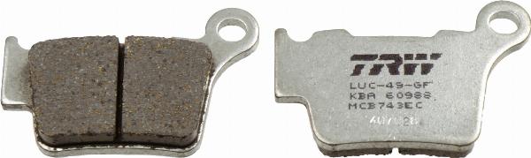 TRW MCB743EC - Гальмівні колодки, дискові гальма autocars.com.ua