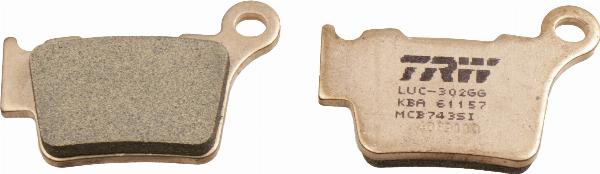 TRW MCB743SI - Гальмівні колодки, дискові гальма autocars.com.ua