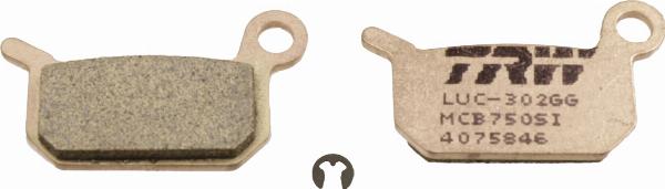 TRW MCB750SI - Гальмівні колодки, дискові гальма autocars.com.ua