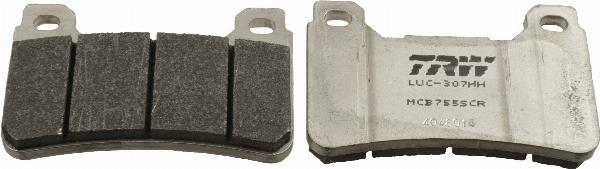 TRW MCB755SCR - Гальмівні колодки, дискові гальма autocars.com.ua