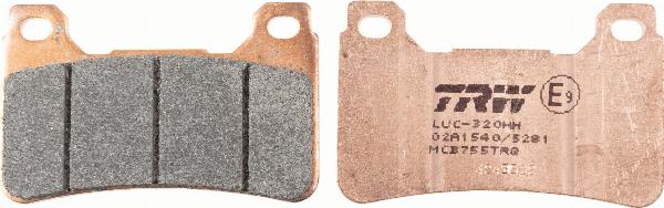 TRW MCB755TRQ - Гальмівні колодки, дискові гальма autocars.com.ua