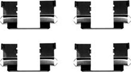 TRW PFK233 - Комплектуючі, колодки дискового гальма autocars.com.ua