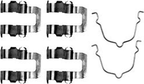 TRW PFK283 - Комплектуючі, колодки дискового гальма autocars.com.ua