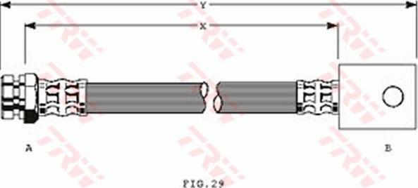 TRW PHA191 - Гальмівний шланг autocars.com.ua