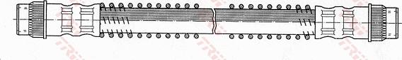 TRW PHA319 - Тормозной шланг avtokuzovplus.com.ua