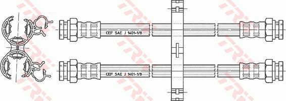 TRW PHA357 - Гальмівний шланг autocars.com.ua