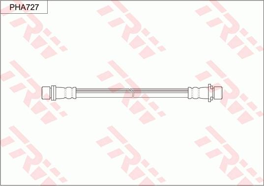 TRW PHA727 - Тормозной шланг avtokuzovplus.com.ua