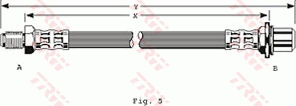 TRW PHB170 - Гальмівний шланг autocars.com.ua