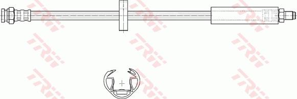 TRW PHB189 - Тормозной шланг avtokuzovplus.com.ua