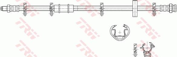 TRW PHB217 - Гальмівний шланг autocars.com.ua