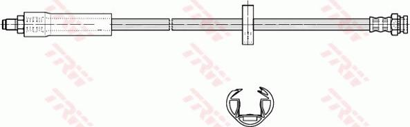 TRW PHB282 - Гальмівний шланг autocars.com.ua