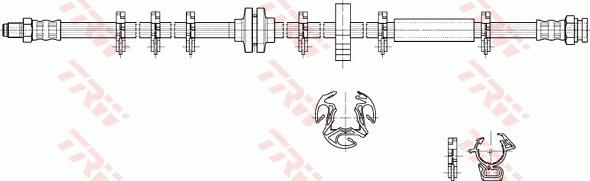 TRW PHB290 - Гальмівний шланг autocars.com.ua