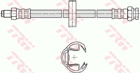 TRW PHB302 - Тормозной шланг avtokuzovplus.com.ua