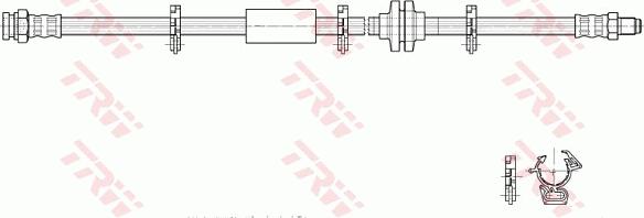 TRW PHB362 - Тормозной шланг autodnr.net