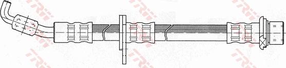 TRW PHB389 - Гальмівний шланг autocars.com.ua