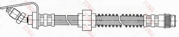 TRW PHB423 - Гальмівний шланг autocars.com.ua
