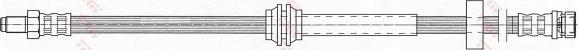TRW PHB428 - Гальмівний шланг autocars.com.ua