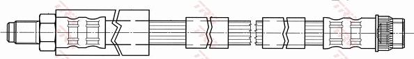 TRW PHB431 - Тормозной шланг avtokuzovplus.com.ua
