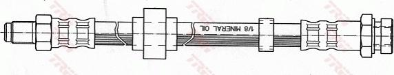 TRW PHB451 - Гальмівний шланг autocars.com.ua