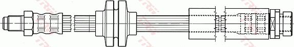 TRW PHB565 - Тормозной шланг avtokuzovplus.com.ua