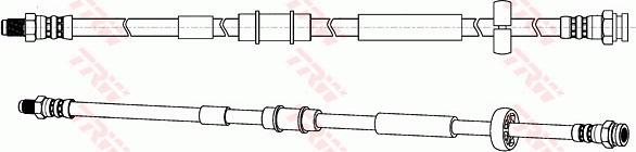 TRW PHB574 - Гальмівний шланг autocars.com.ua