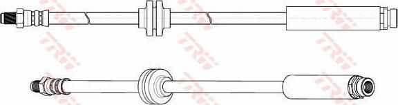 TRW PHB651 - Тормозной шланг avtokuzovplus.com.ua