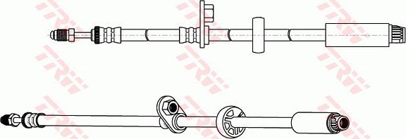 TRW PHB664 - Тормозной шланг avtokuzovplus.com.ua